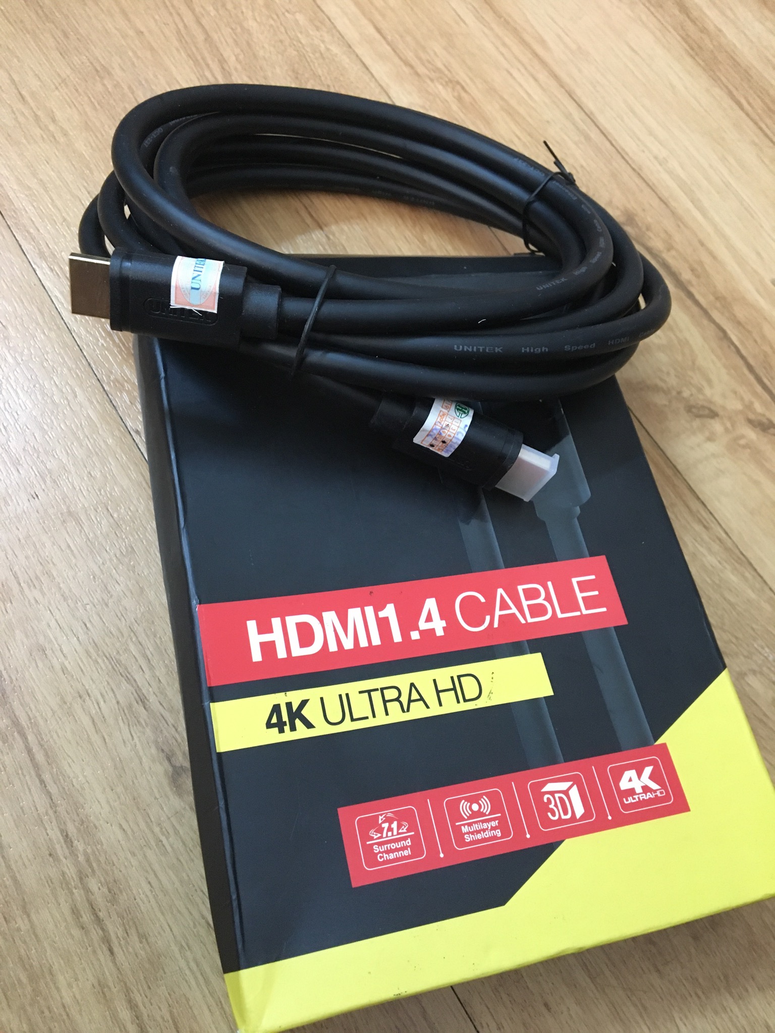 DÂY HDMI UNITEK 1.4 CHẤT LƯỢNG CAO 4K ULTRA HD (5m)